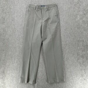 NEW IZOD American Chino Flat Front Straight Fit Pants 30X32 Beige‎ Smooth Touch